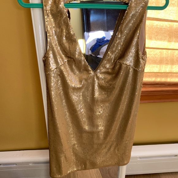 Gold Mini Dress - Picture 3 of 3